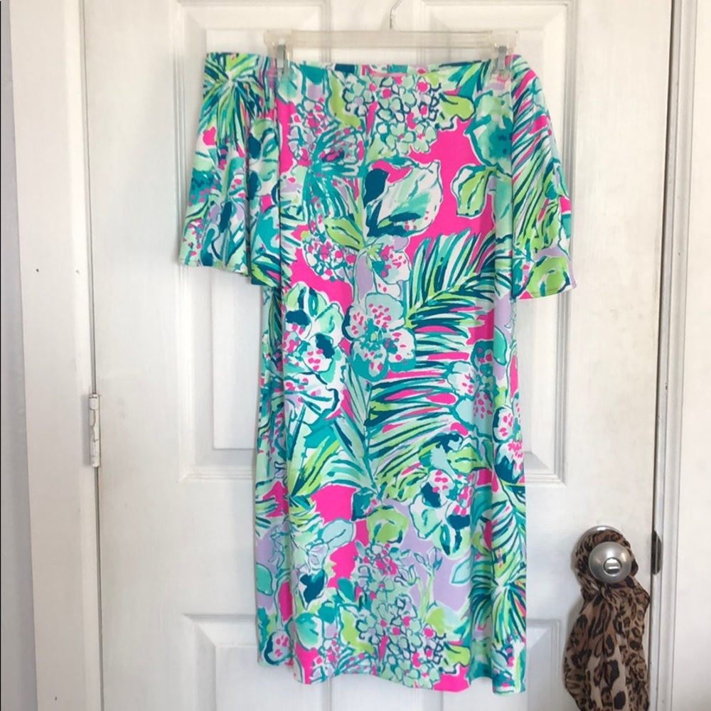 Lilly Pulitzer Pink & Green Fawcett dress